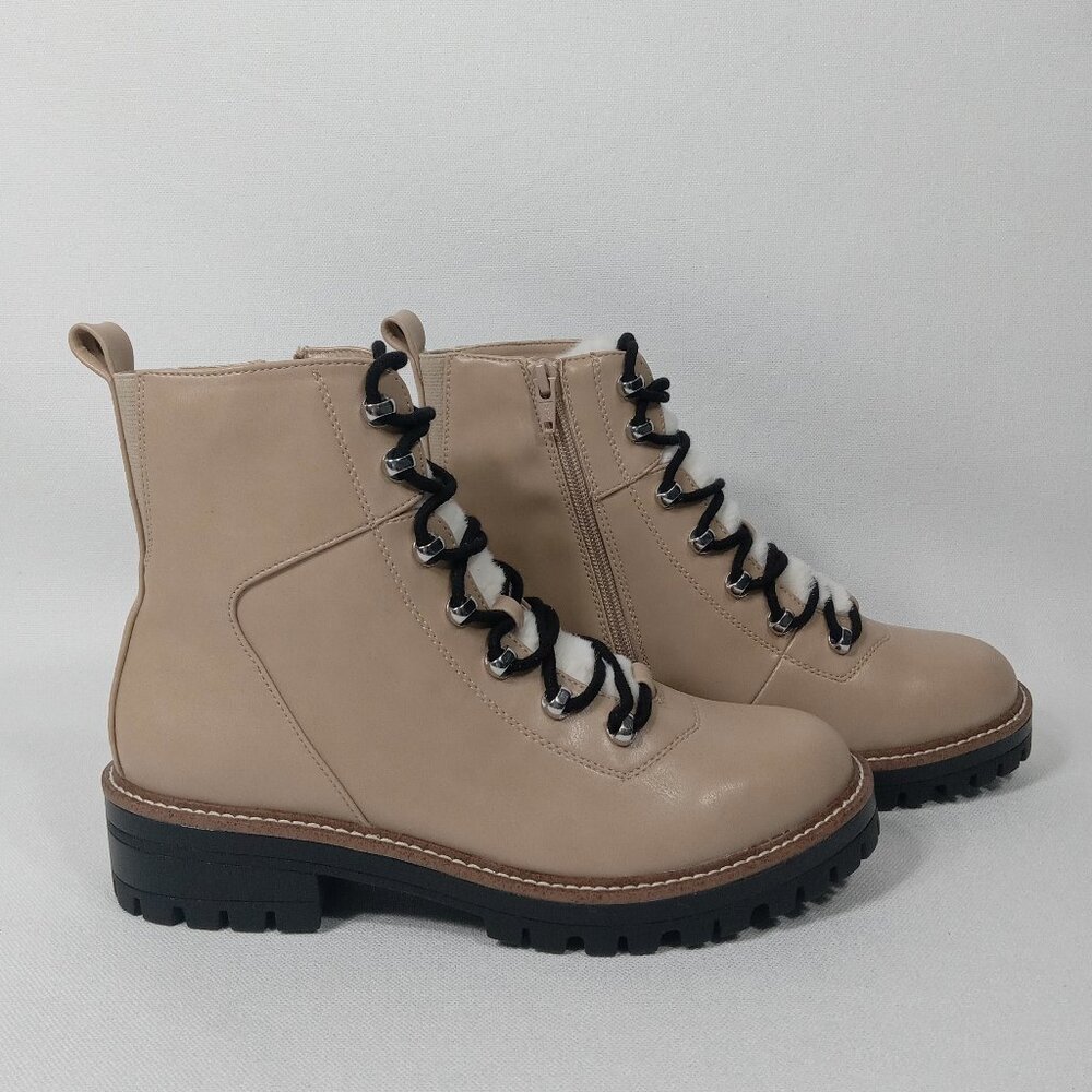 A NEW DAY Leighton Faux Leather Hiking Boot Women's Size 8.5